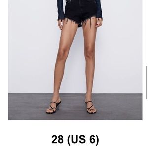Zara black shorts